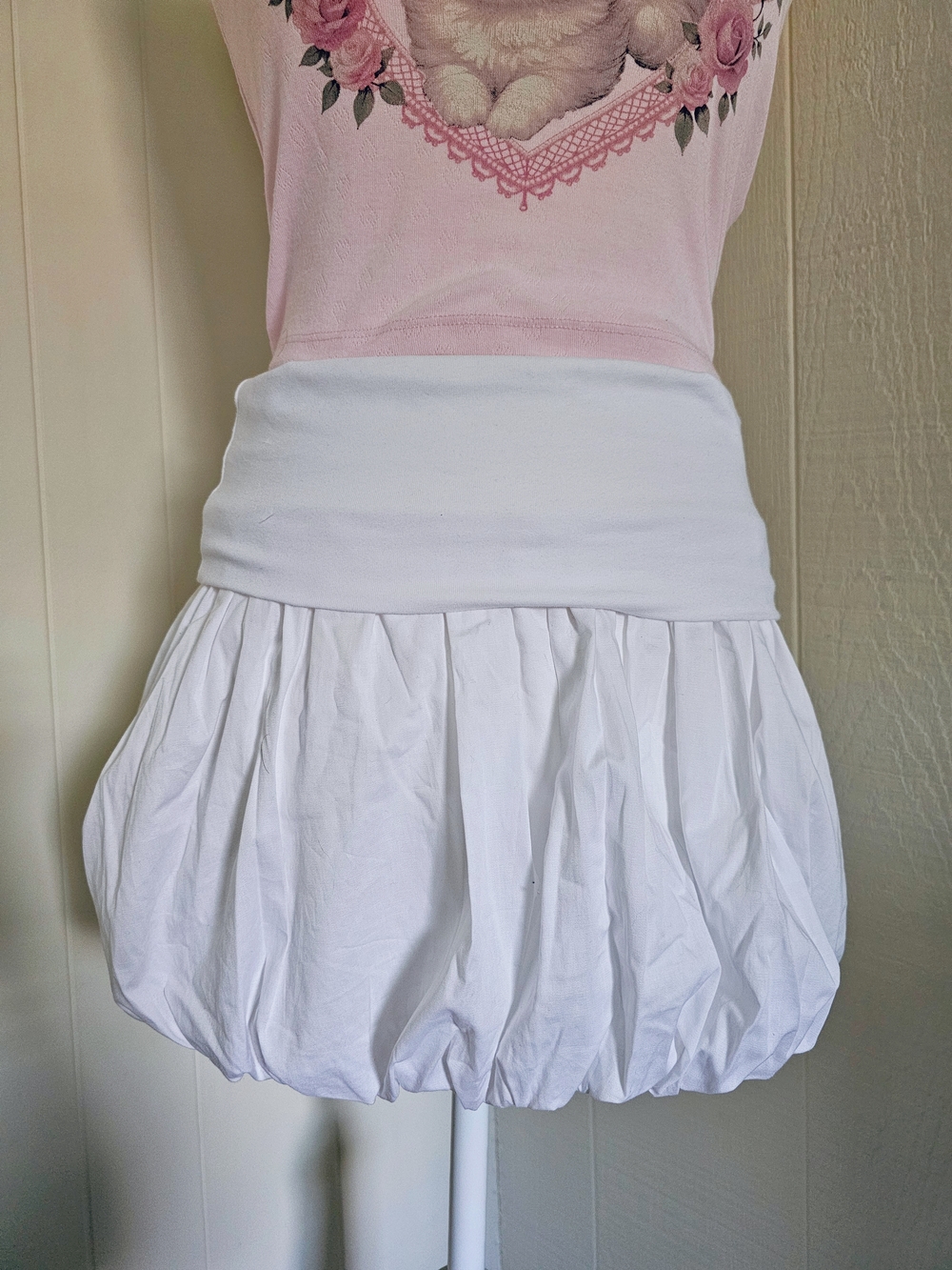 Tilly's RSQ White Bubble Mini Skirt